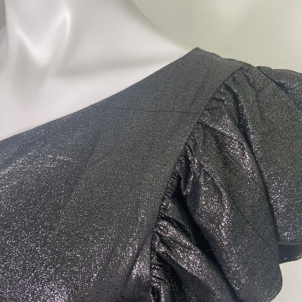 SANDRO Effie One Shoulder Ruffle Cocktail Party Dress Size 1 / US SMALL $495 - Picture 5 of 11